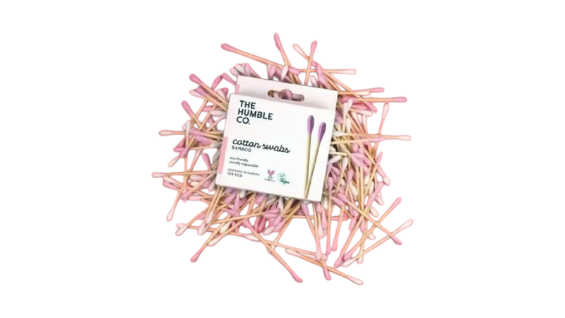 The humble co. Cotton swabs - purple/pink 100pcs, , medium-null