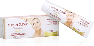 Cera di cupra hair removal cream face & sensitive areas 50ml, , medium