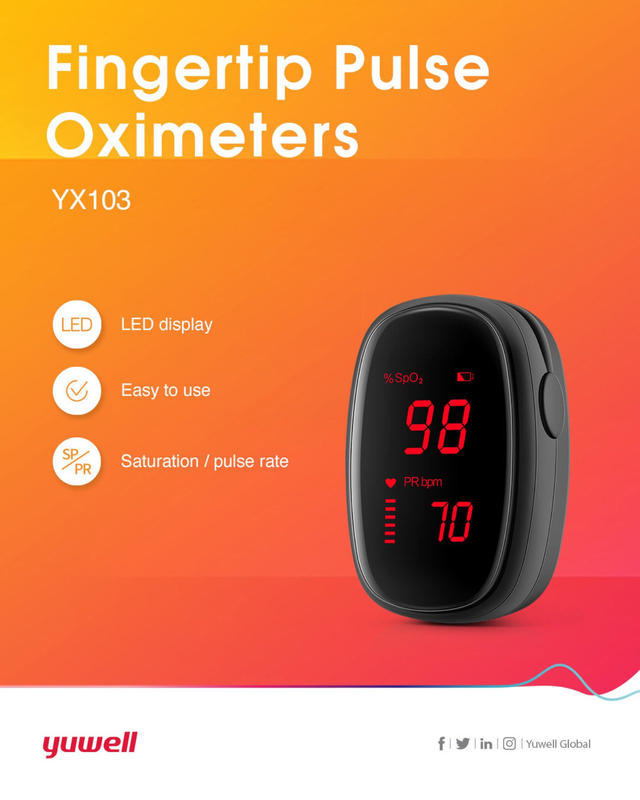 Yuwell finger pulse oximeter (yx103), , medium-null
