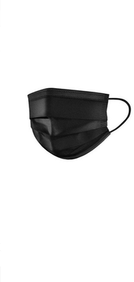 Masks - black disposable 3ply - box of 50, , medium