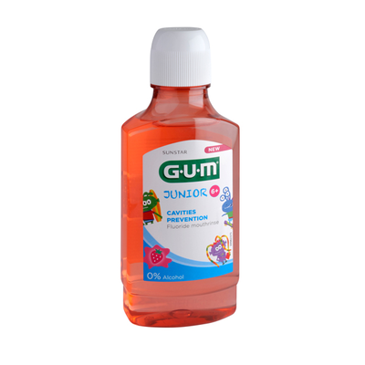 Gum junior &pi;&alpha;&iota;&delta;&iota;&kappa;ό &phi;&theta;&omicron;&rho;&iota;&omicron;ύ&chi;&omicron; &sigma;&tau;&omicron;&mu;&alpha;&tau;&iota;&kappa;ό &delta;&iota;ά&lambda;&upsilon;&mu;&alpha; &mu;&epsilon; &gamma;&epsilon;ύ&sigma;&eta; &phi;&rho;ά&omicron;&upsilon;&lambda;&alpha; 6y+ 300ml, , medium