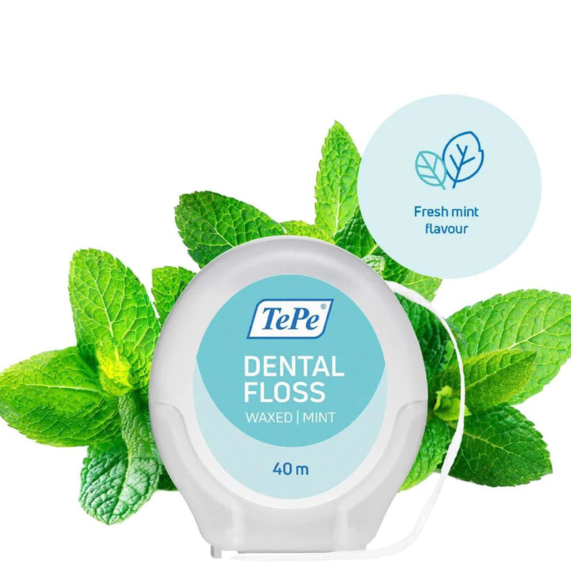 Tepe dental tape 40m waxed/mint, , medium-null