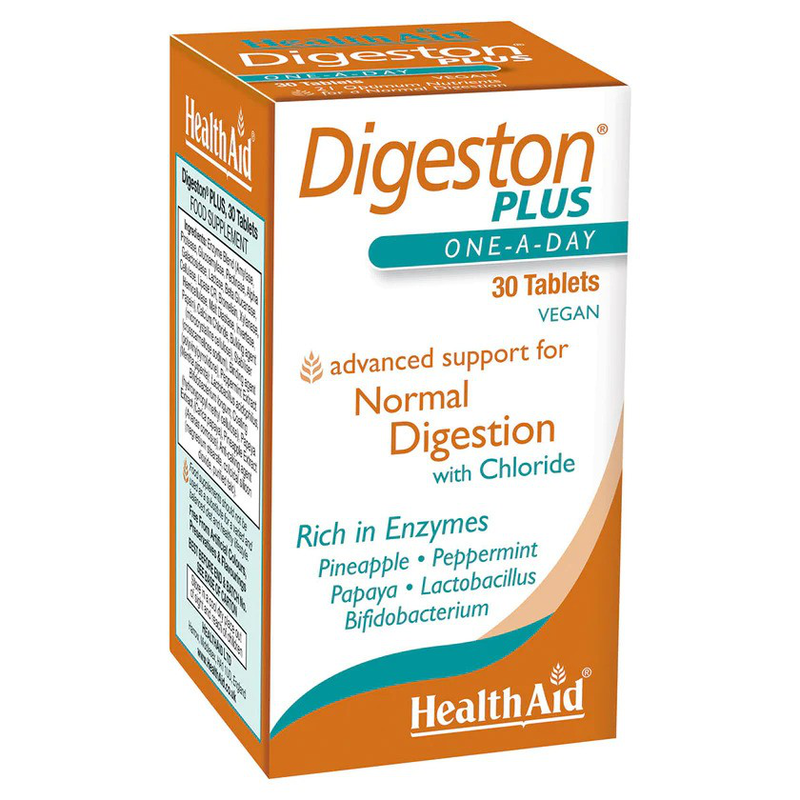 Health aid digeston plus x 30 veg tablets - advanced support for normal digestion, , medium-null
