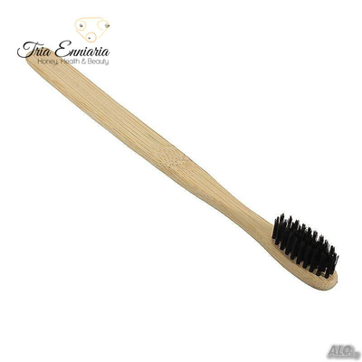 Bamboo toothbrush for adults, biodegradable eko si, , medium