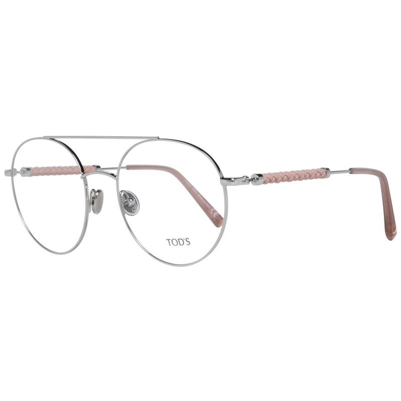 Silver metal & leather glasses (frames)-null