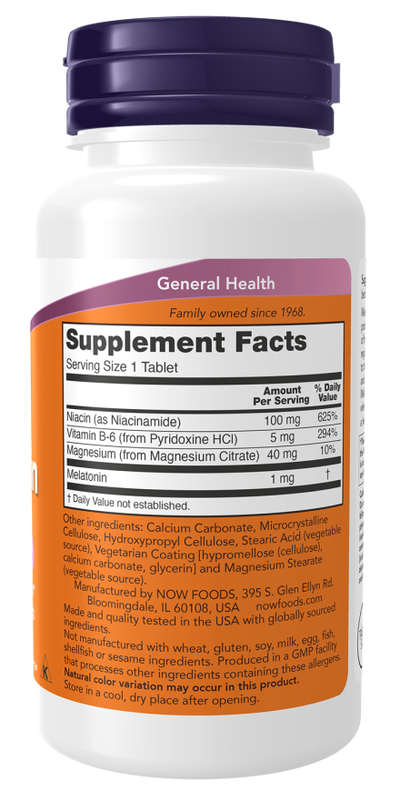 Product image: Now foods - melatonin 1mg x 100 tablets, , medium-null