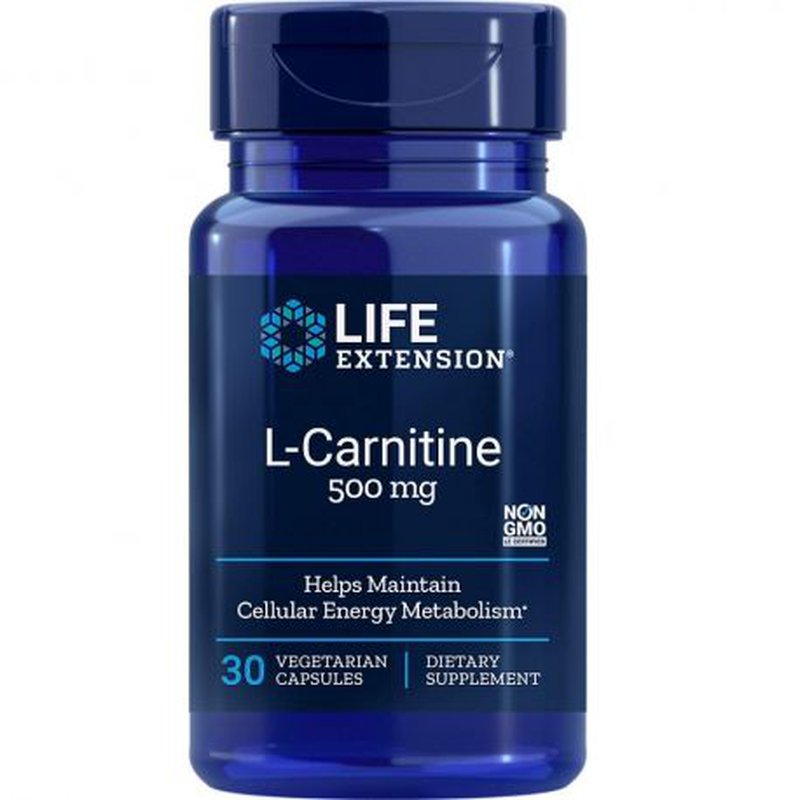 Life extension l- carnitine 30 vegetable capsules, , medium-null