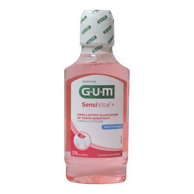 Gum sensivital+ mouthwash 300ml, , medium