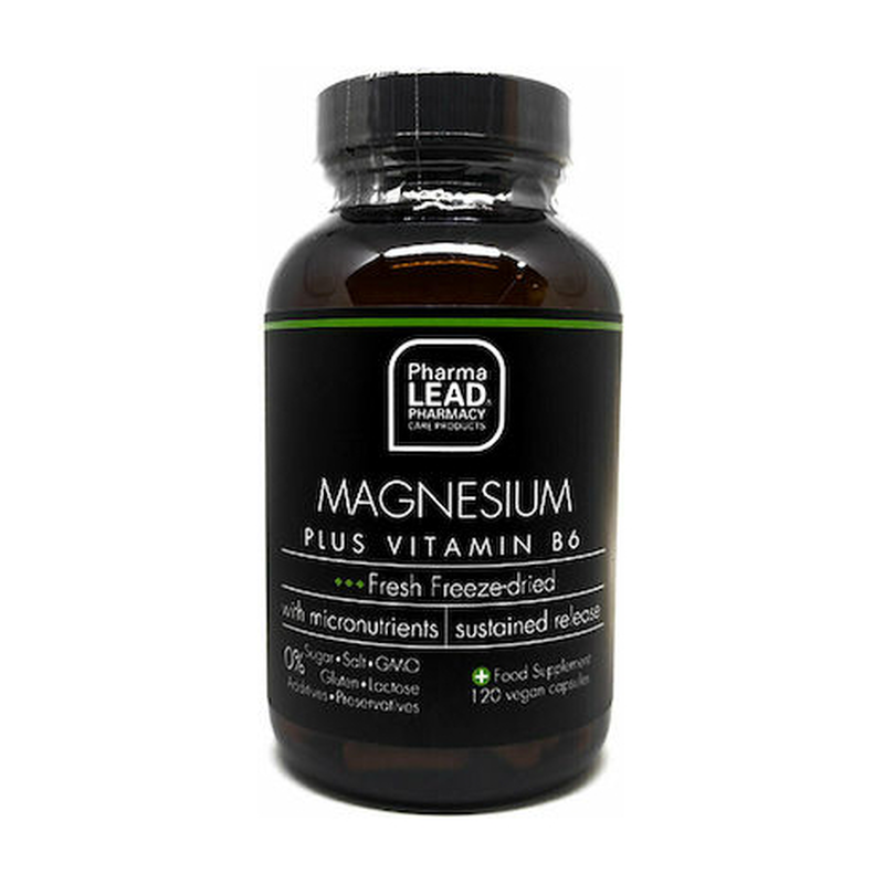 Pharmalead magnesium plus vitamin b6 vegan 120 capsules, , medium-null