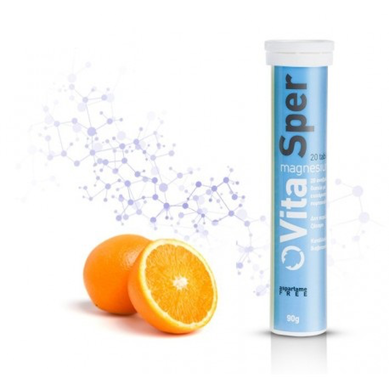 Vita sper magnesium (orange) 20 effervescent tablets 150mg, , medium-null
