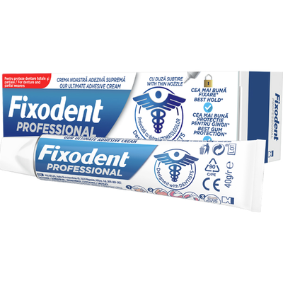 Fixodent professional στερεωτική κρέμα για τεχνητές οδοντοστοιχίες 40g, , medium