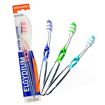 Elgydium interactive medium, toothbrush, , medium