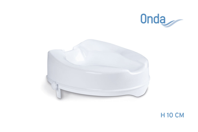 Raised toilet seats with side block – h 10cm – onda series rp400-10, , medium