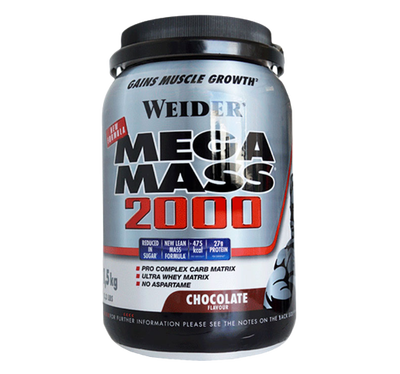 Weider mega mass 2000 1,5kg vanilla, , medium