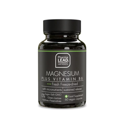 Pharmalead magnesium plus vitamin b6 vegan 60 capsules
