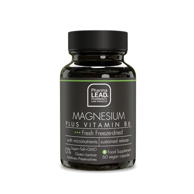 Pharmalead magnesium plus vitamin b6 vegan 60 capsules, , medium image number null