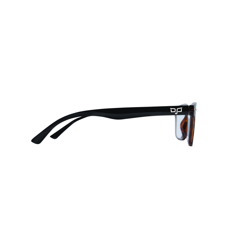 Product image: OJO reading glasses shell brown square with uv420 blue block lenses 2.5, , medium-null