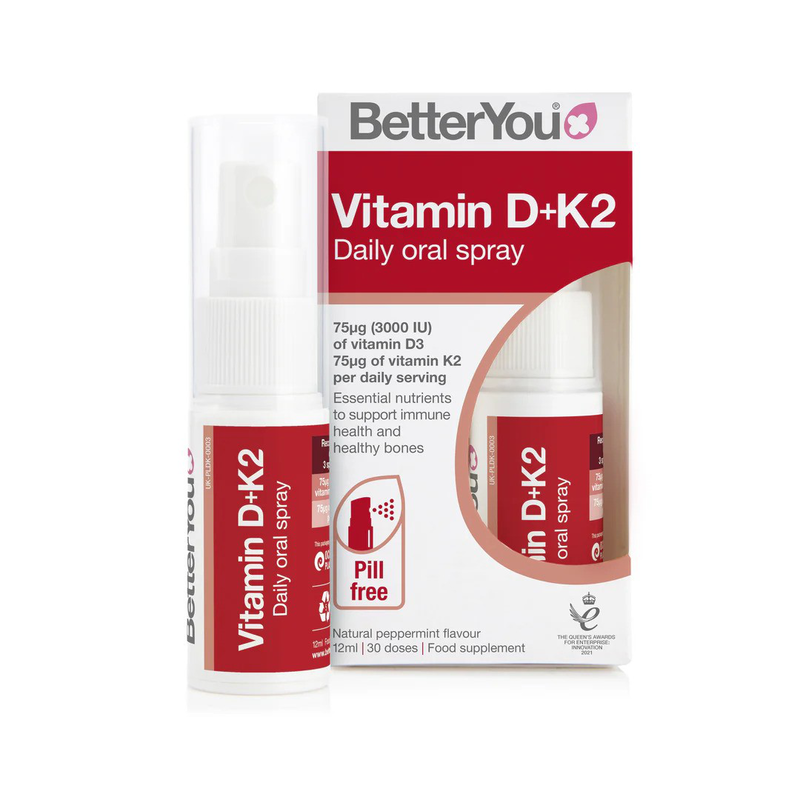Betteryou dlux vitamin d 3000iu + k2 75μg oral spray x 12ml, , medium image number null