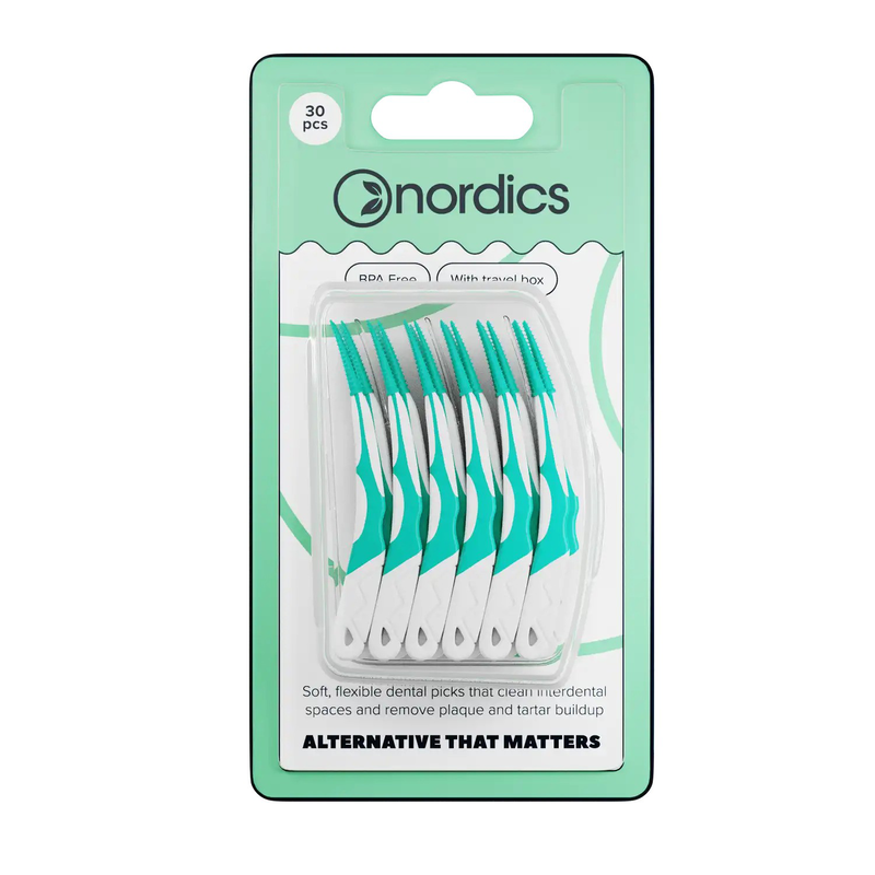 Product image: Nordics interdental silicone toothpicks 0.40mm with travel case x 30 pieces, , medium-null