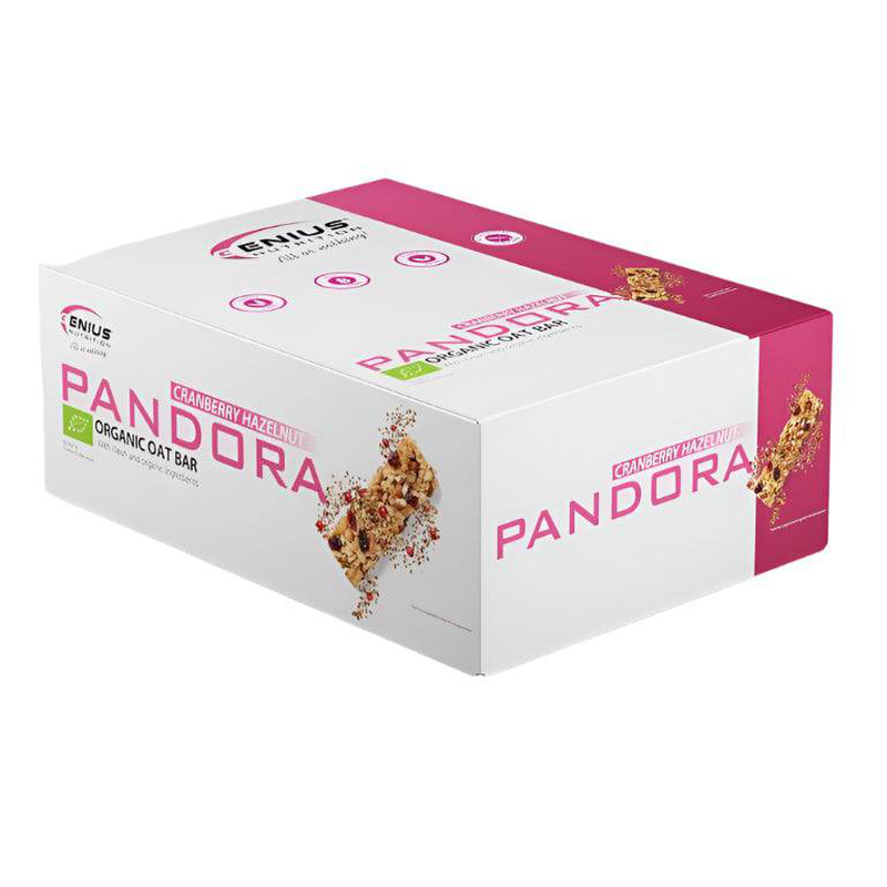 Pandora oat bar 50g (hazelnuts and cranberries), Genius nutrition, , medium-null