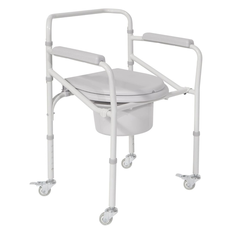 Commode chair with wheels, , medium-null