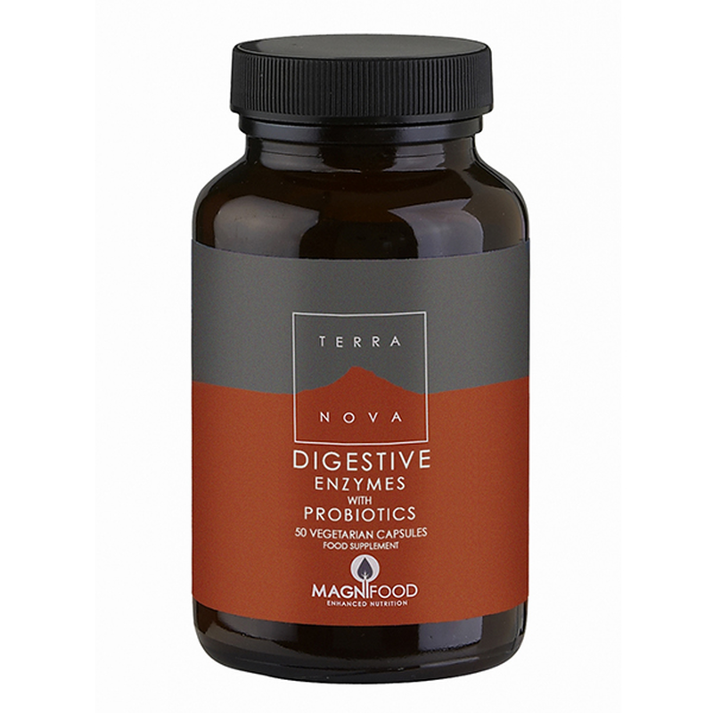 Terranova digestive enzymes with probiotics 50 veg caps, , medium-null
