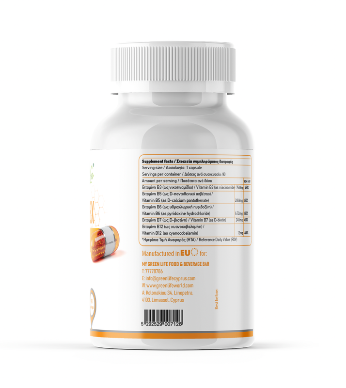 Green life b-complex vitamins &ndash; daily energy & vitality support, 90caps, , medium-null