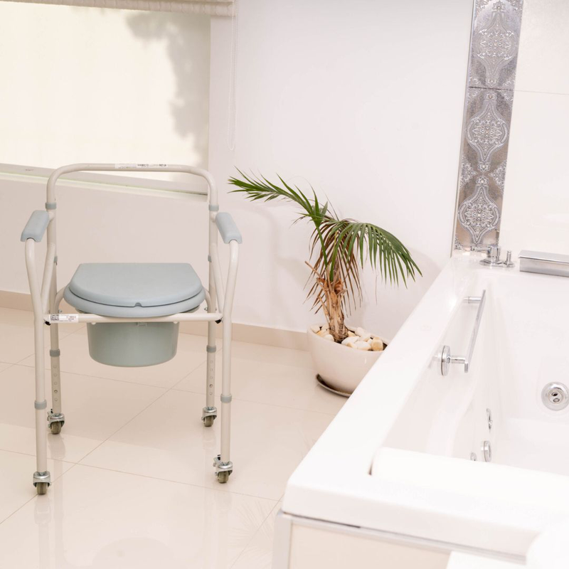Product image: Commode chair with wheels, , medium-null