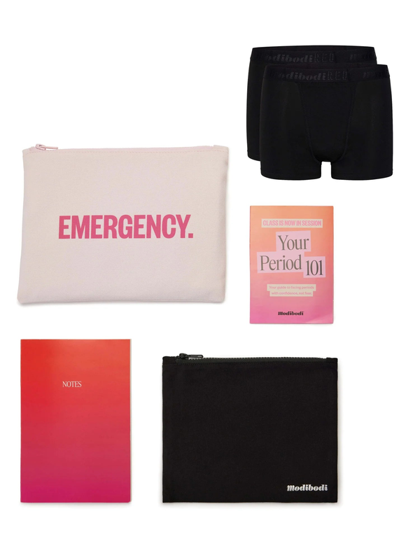 Teen underwear period kit with 2 pack hipster boyshort-null