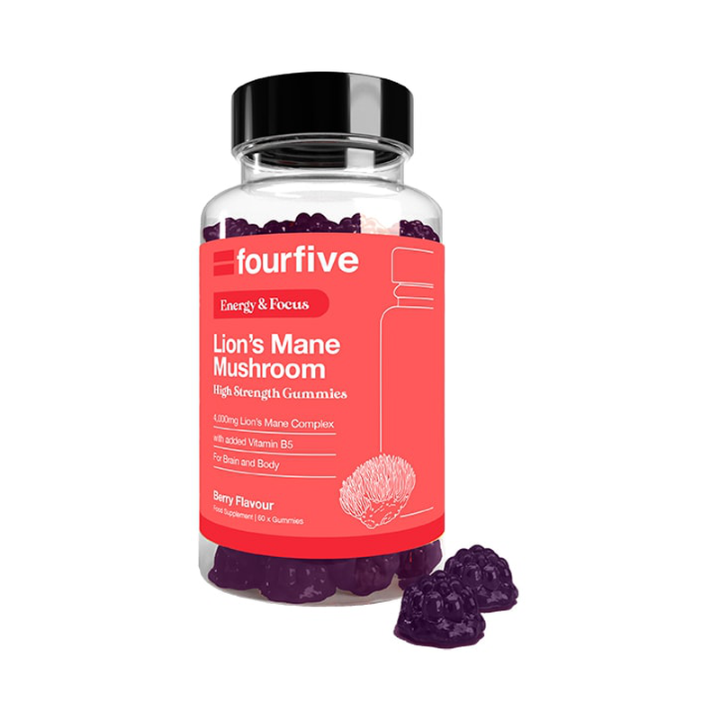 Fourfive focus & energy lion's mane 4000mg 60 gummies-null