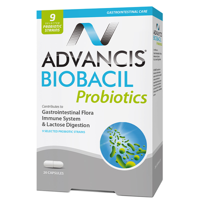 Advancis biobacil probiotics x 20 capsules, , medium