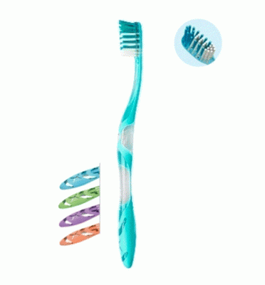 Elgydium anti-plaque soft toothbrush. Various colors 1piece, , medium
