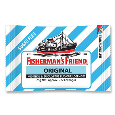 Fisherman's friend | original &kappa;&alpha;&rho;&alpha;&mu;έ&lambda;&epsilon;&sigmaf; &gamma;&iota;&alpha; &tau;&omicron;&nu; &pi;&omicron;&nu;ό&lambda;&alpha;&iota;&mu;&omicron; &mu;&epsilon; &mu;&iota;&nu;&theta;ό&lambda;&eta; & &epsilon;&upsilon;&kappa;ά&lambda;&upsilon;&pi;&tau;&omicron; &chi;&omega;&rho;ί&sigmaf; &zeta;ά&chi;&alpha;&rho;&eta; | 25gr, , medium