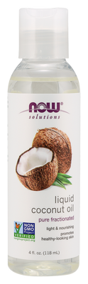 Now foods coconut oil pure 118ml - fractionated, , medium