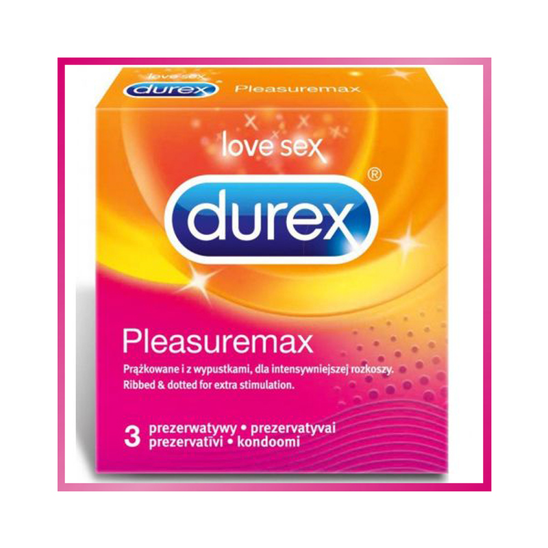 Durex pleasure max condoms 3 pcs, , medium-null