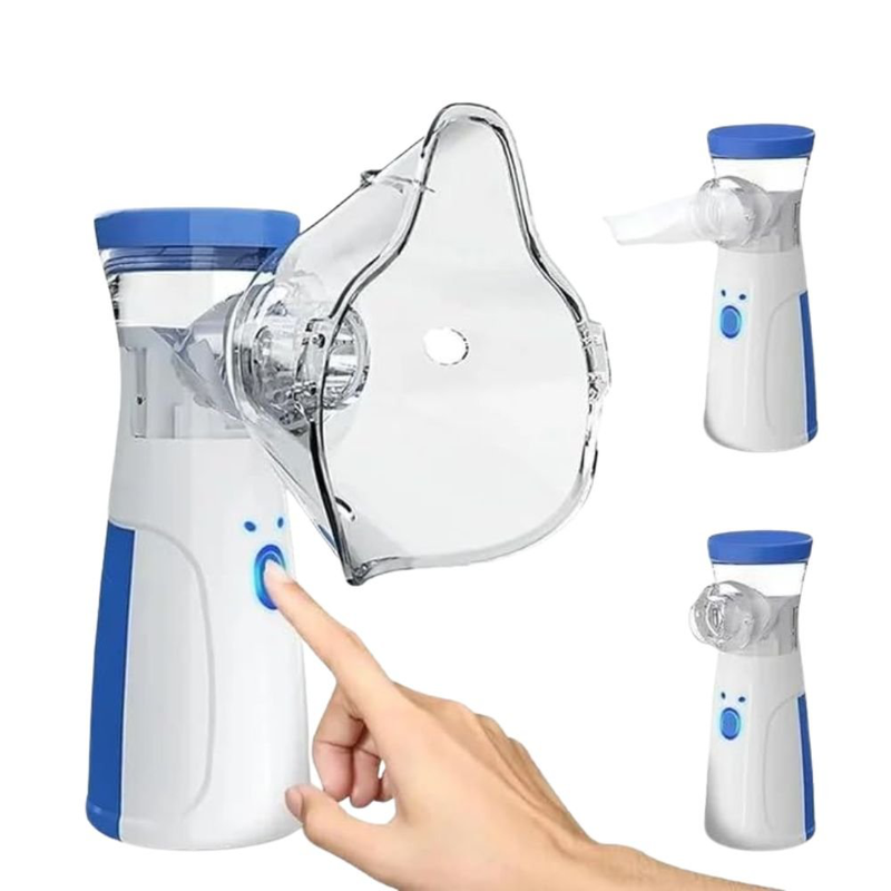 Product image: Αθόρυβος φορητός επαναφορτιζόμενος νεφελοποιητής φαρμάκων mesh nebulizer για ενήλικες και παιδιά 20ml, , medium-null