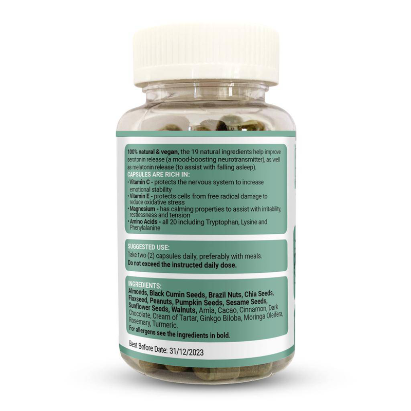 Product image: Anxiety & sleep support, 1000mg 60 capsules- strength & spices, , medium-null