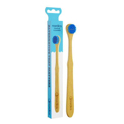 Nordics tongue cleaner blue, , medium