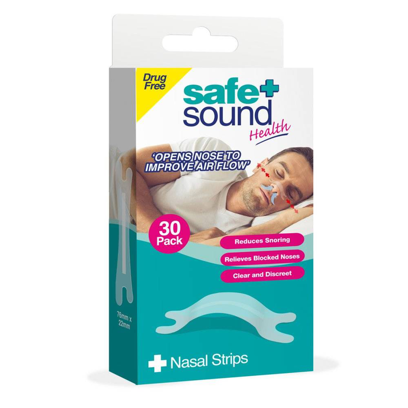 Safe + sound health nasal strips x30, ., , medium-null