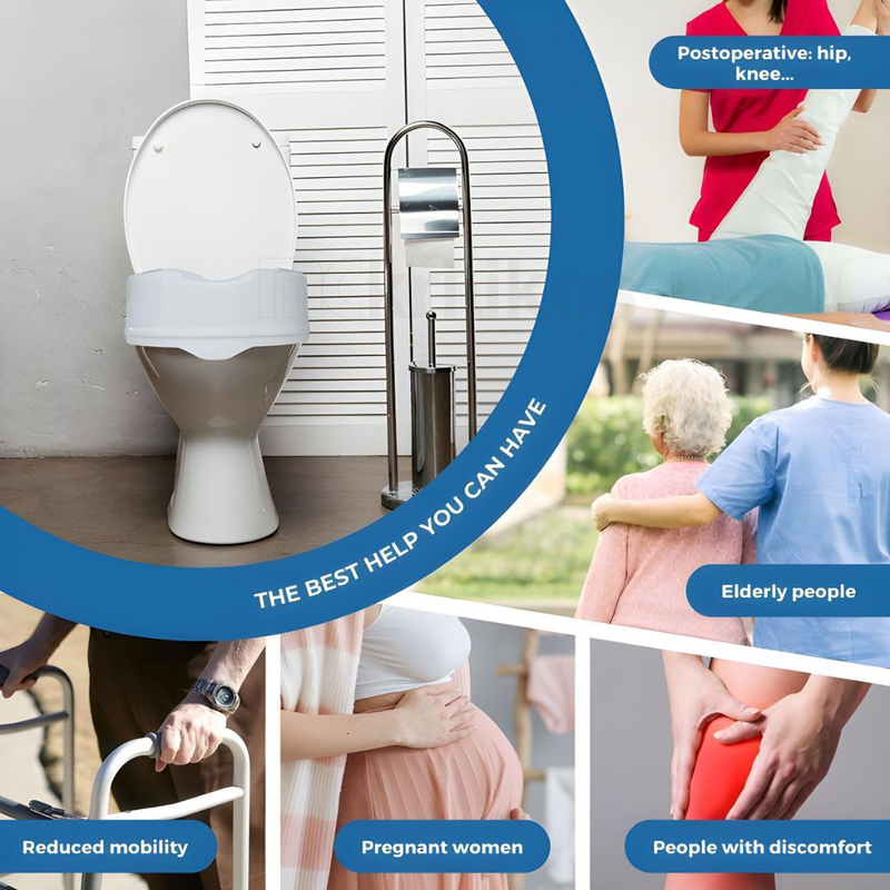 Product image: Raised toilet seat with locking system, , medium-null