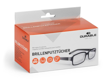 Durable individually wrapped anti-static glasses lens wipes 100 pack, , medium