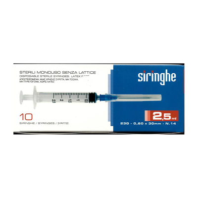 Master-aid siringhe 2.5ml/23g 10pieces, . 1