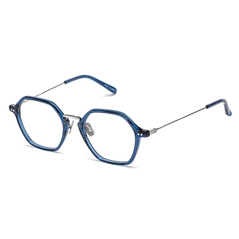Blue stainless steel glasses (frames)-null