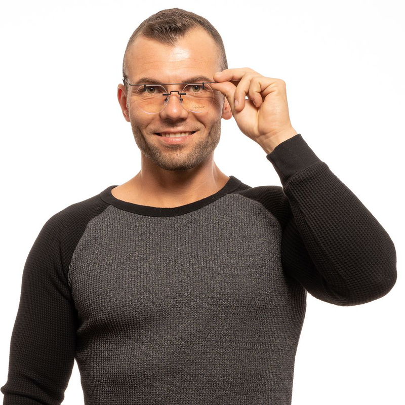 Black metal glasses (frames)-null