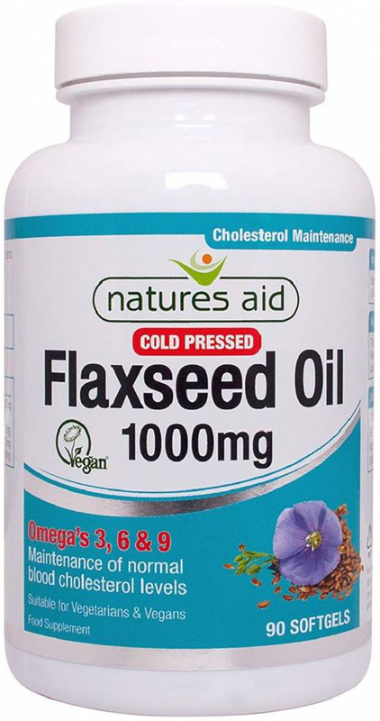 Natures aid flaxseed oil (omega 3,6,9) 90 capsules 1000mg, , medium-null