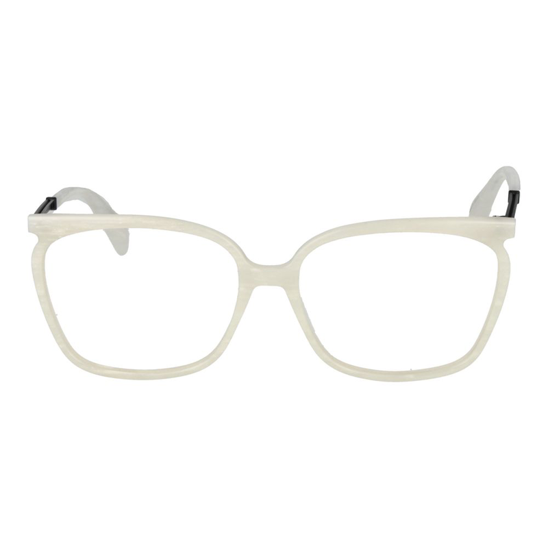 White plastic glasses (frames)-null