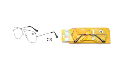 Reading glasses morern style silver +3.5, , medium
