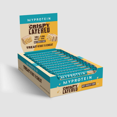 Myprotein crispy layered bar - white c peanut 58gr, ., , medium