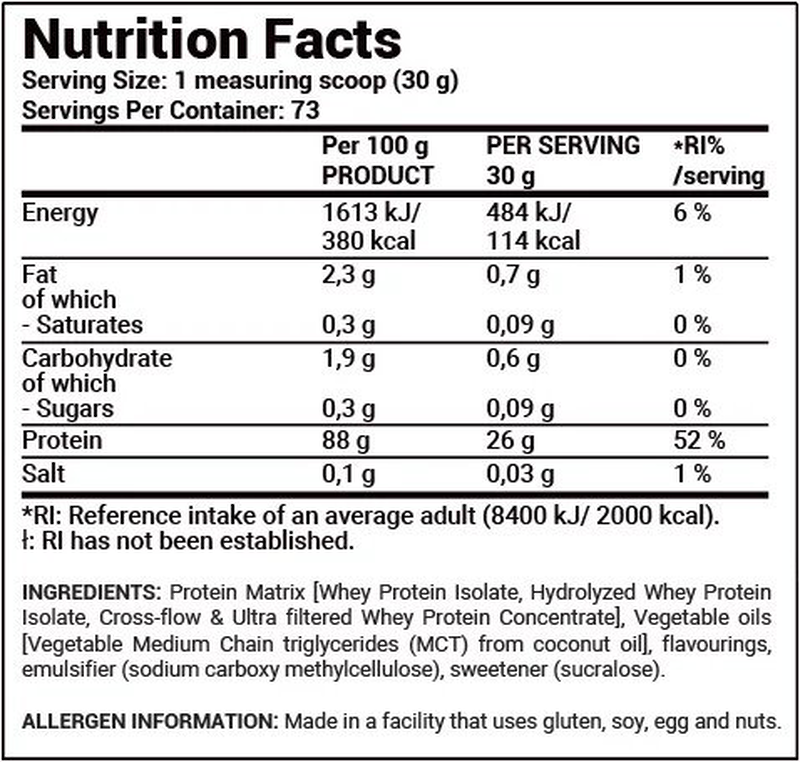 Tesla 14 Iso Protein Zero-Stracciatella 1000gr, , medium-null