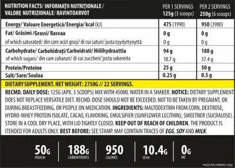Igain 2750g/22 serv, Genius nutrition, , medium-null